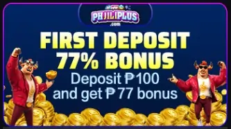 first deposit 77% bonus